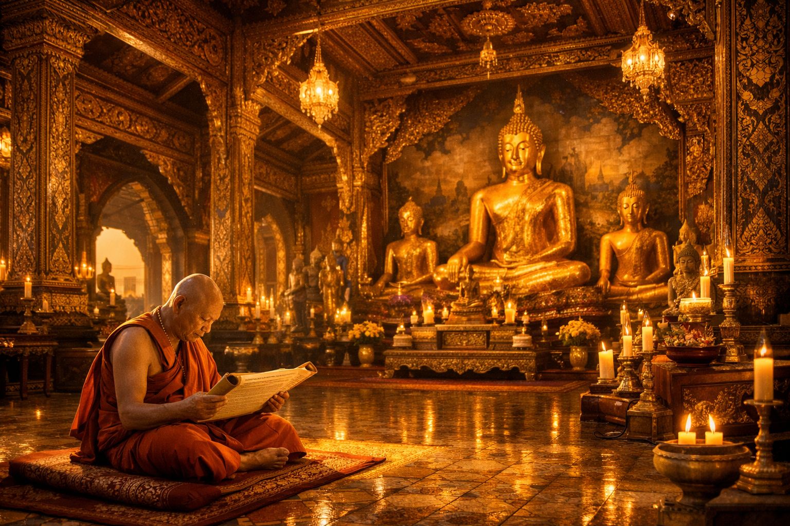 Die Kunst und Architektur thailändischer buddhistischer Tempel