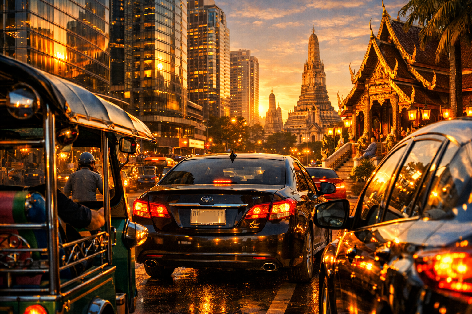 From Bangkok to the Beach: A Tourist's Journey Behind the Wheel in Thailand
