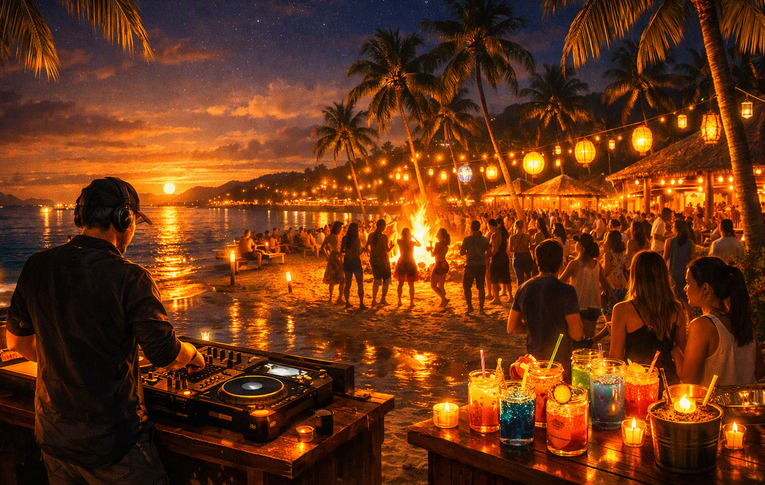 Experience the Thrill of Phuket's Late-Night Beach Parties