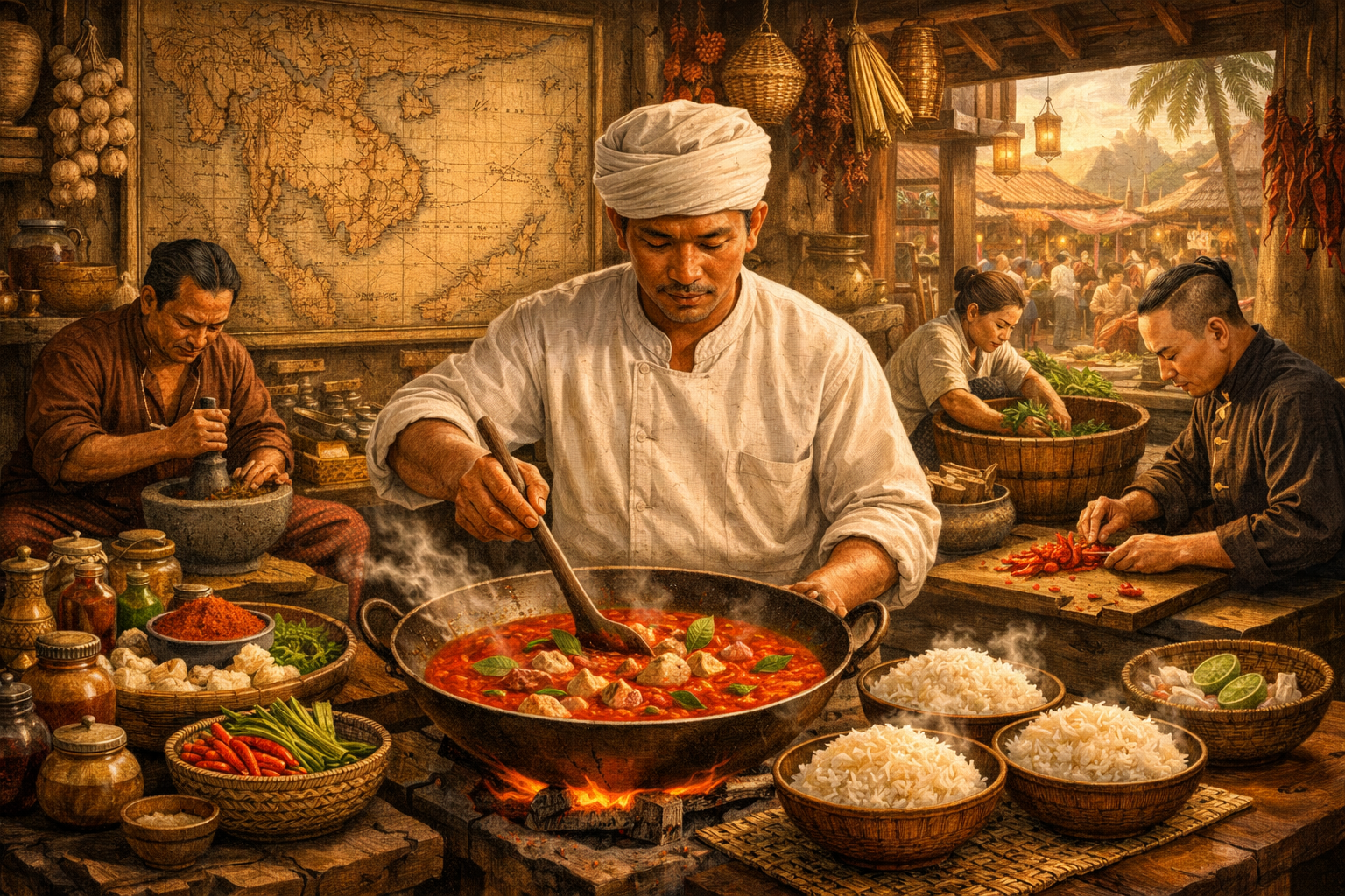 Thai Cuisine: A Historical Perspective on Flavors and Traditions