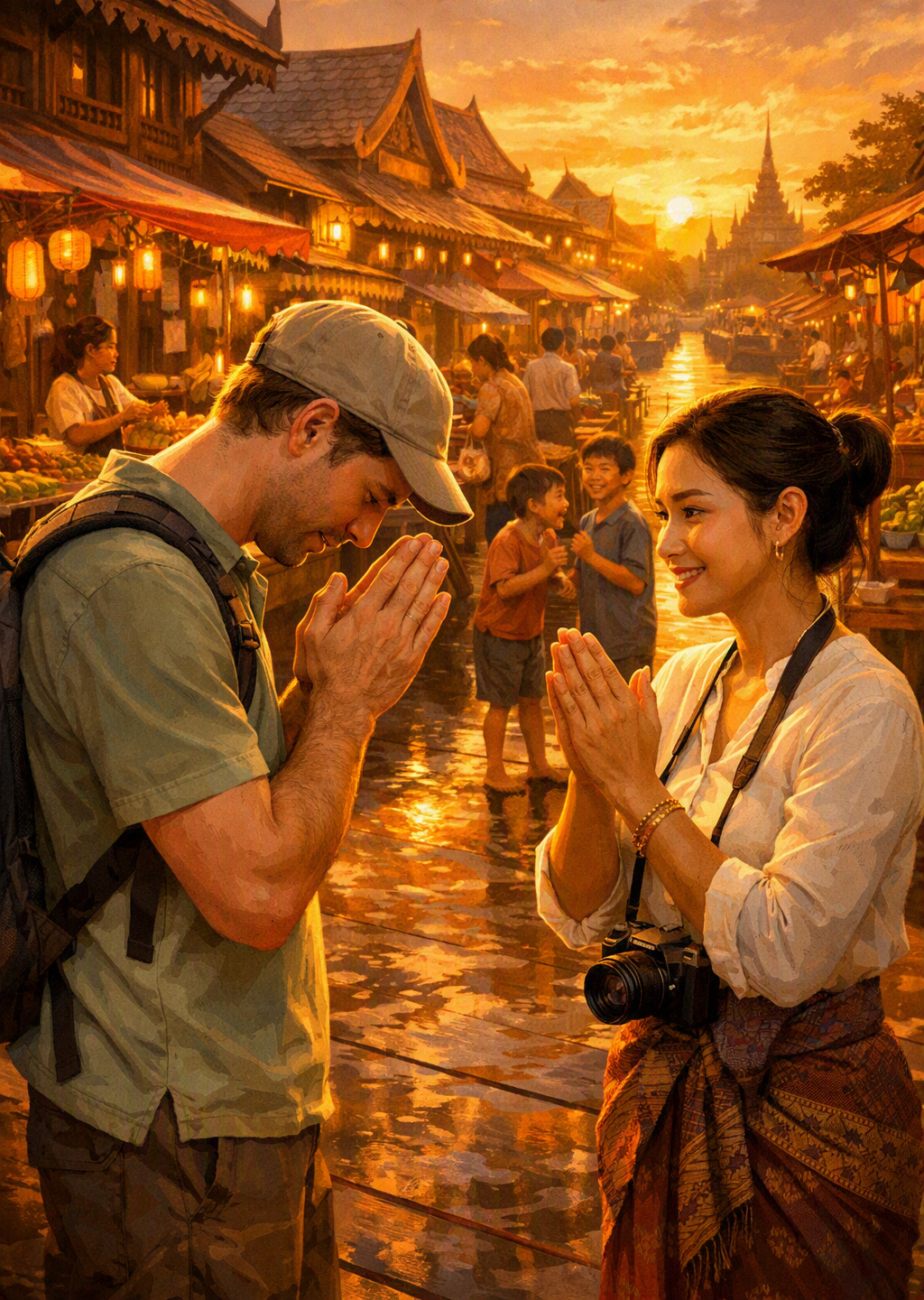 From Bowing to Eating: Navigating Everyday Thai Social Norms