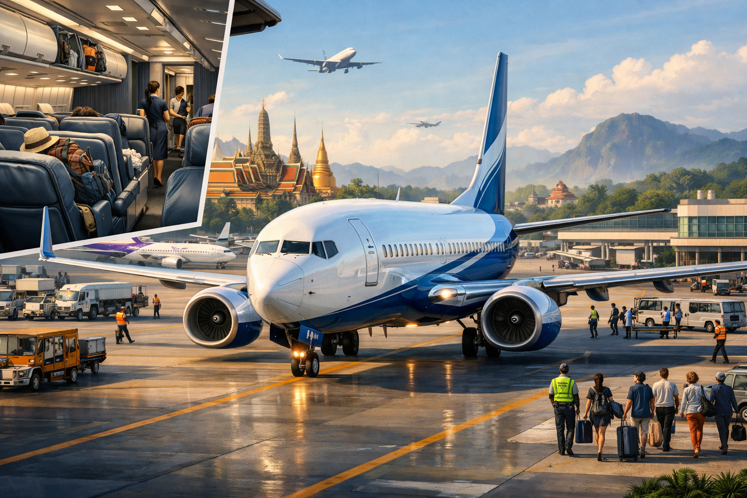 Top-Fluggesellschaften für Inlandsreisen in Thailand