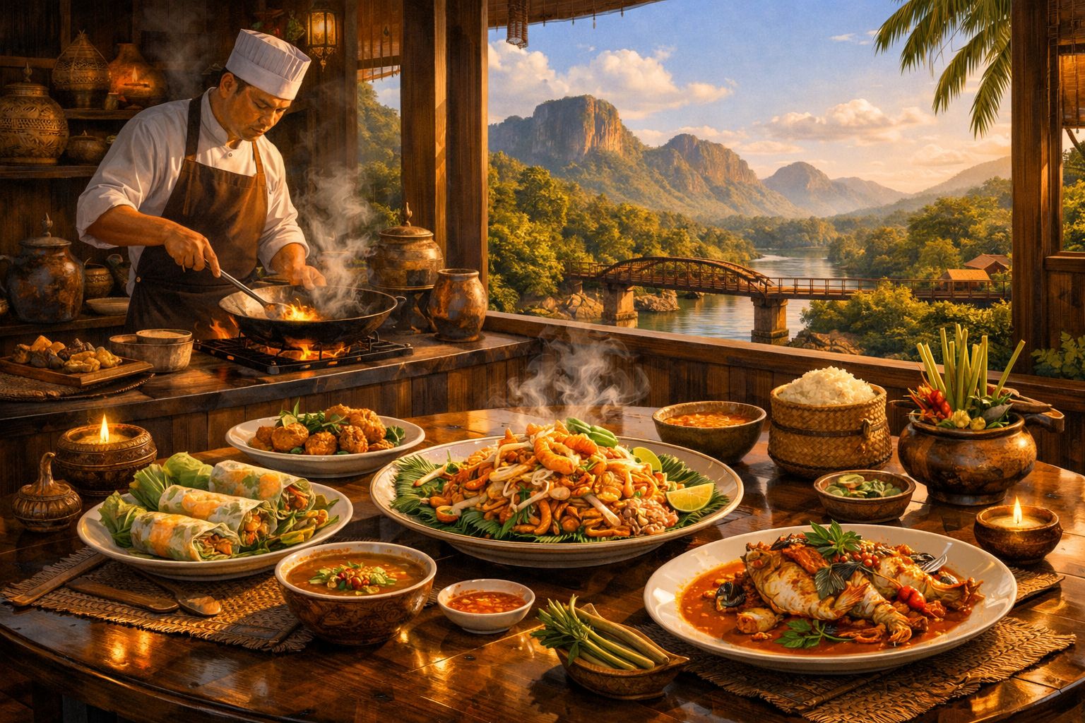 A Culinary Journey Through Kanchanaburi: Must-Try Dishes on Holiday
